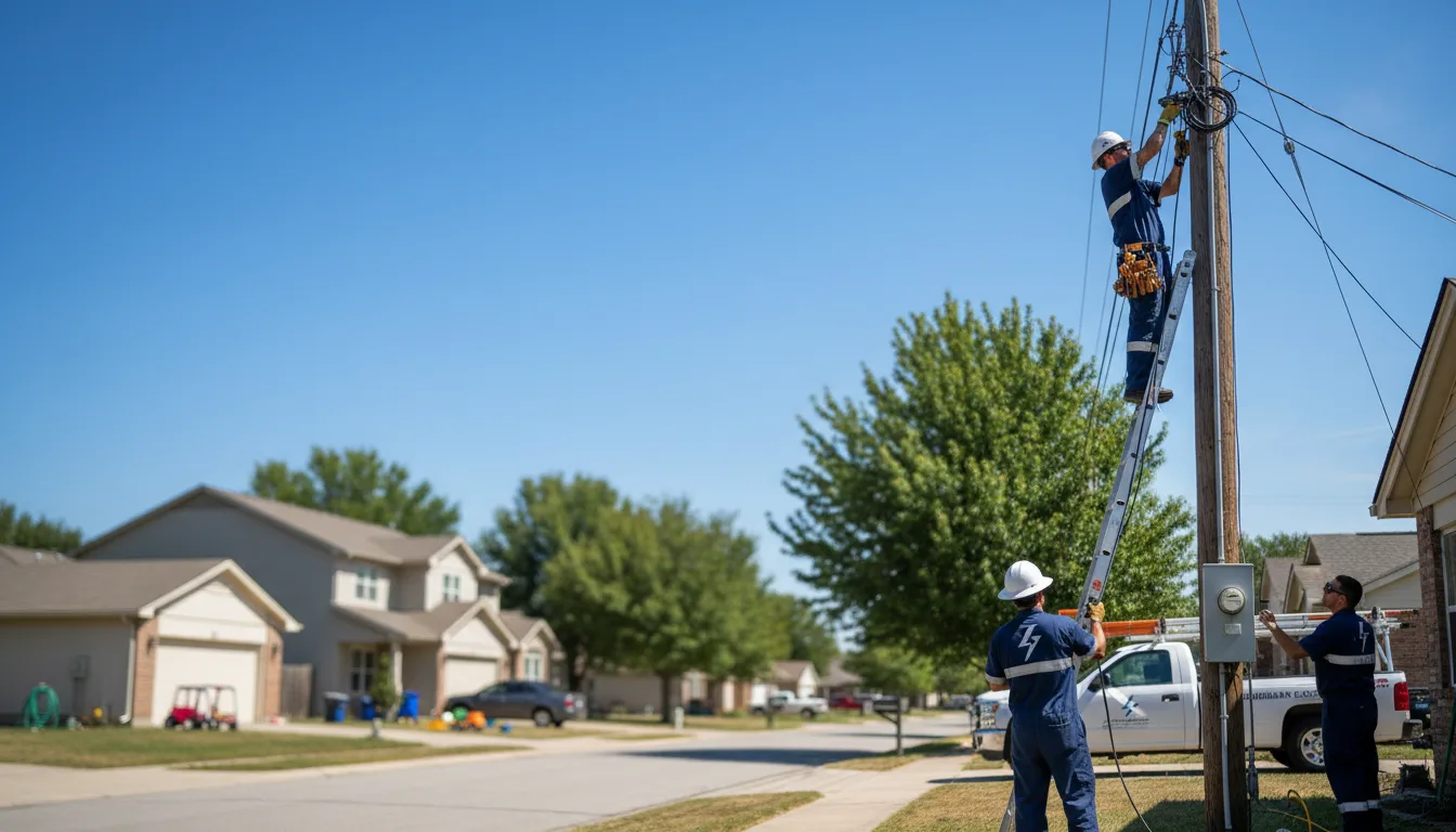 Residential electrician providing installation services in Arnold, NE